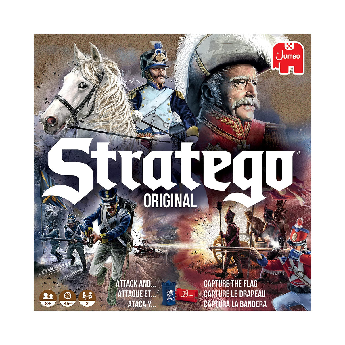 Stratego Original Strategy Board Game for 2 Players Ages 8+