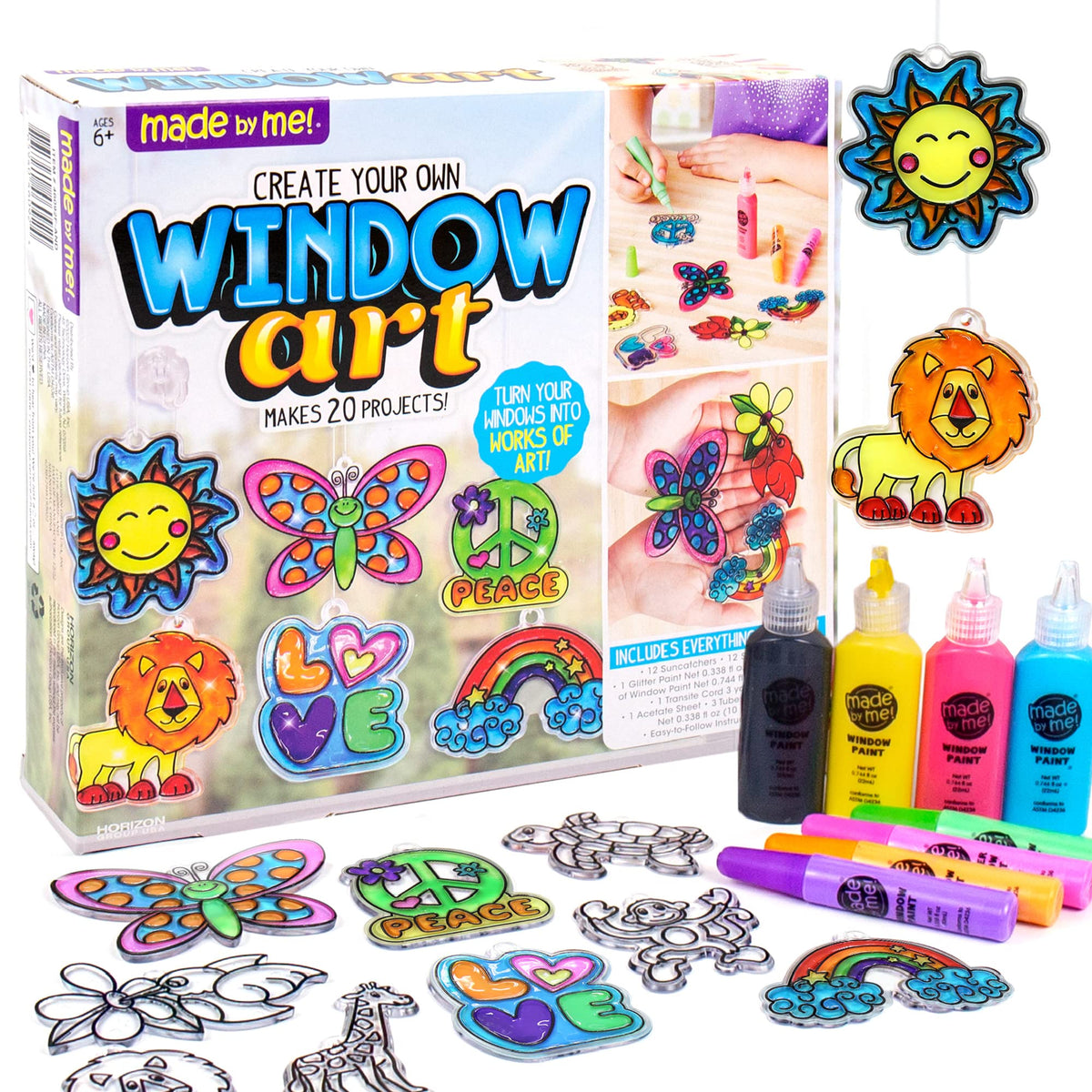 Made By Me Window Art Craft Kit for Kids Creative Play