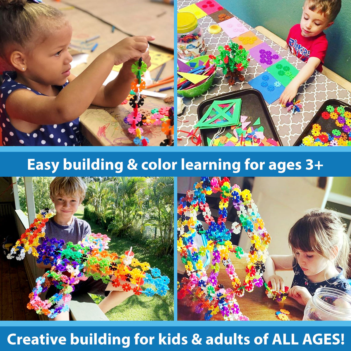 500-Piece Interlocking Disc Building Set for Creative STEM Play
