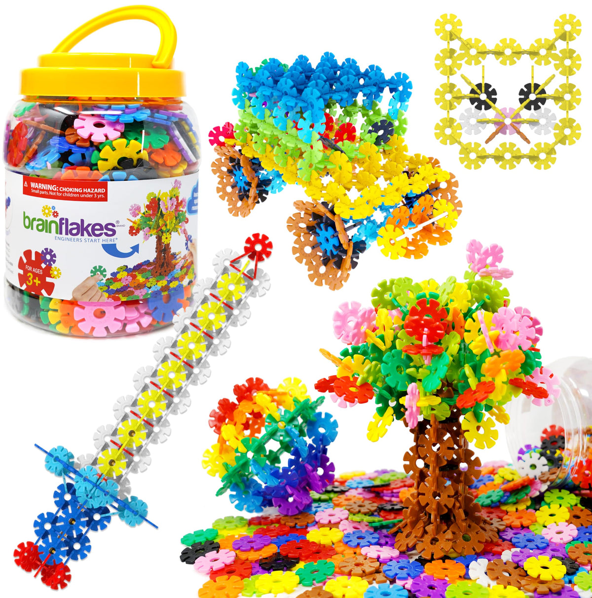 500-Piece Interlocking Disc Building Set for Creative STEM Play