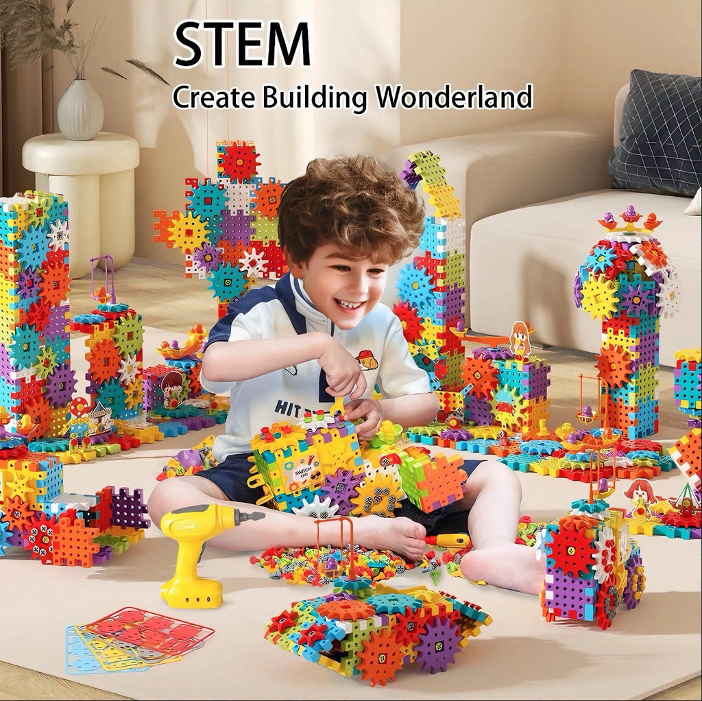 234-Piece Motorized STEM Building Set with Power Drill