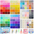 5100-Piece Clay Bead Bracelet Making Kit with Charms