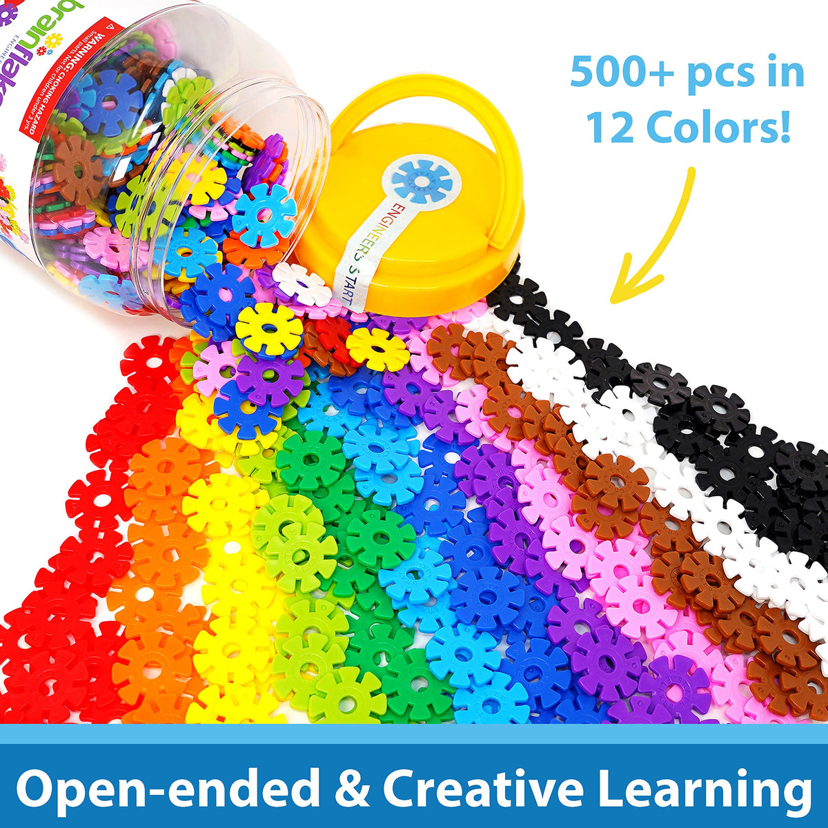 500-Piece Interlocking Disc Building Set for Creative STEM Play